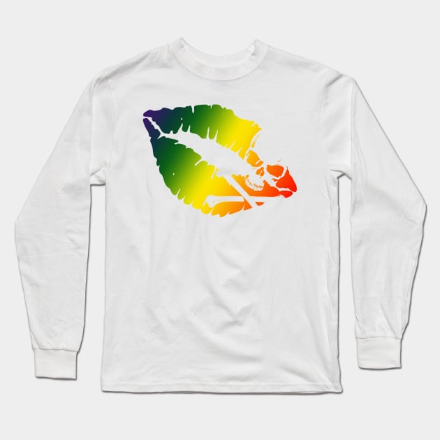 rainbow kiss Long Sleeve T-Shirt by chromatosis